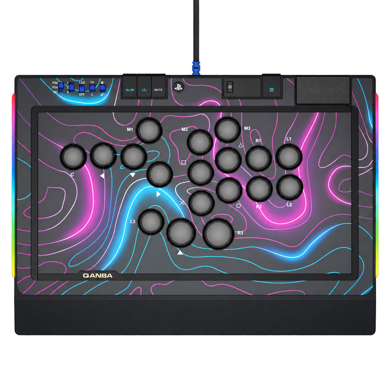 QANBA Sapphire S1 controller, top view